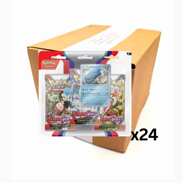 Pokemon TCG: Scarlet & Violet Base - 3 Pack Blister - Dondozo - Sealed Case 24Pcs