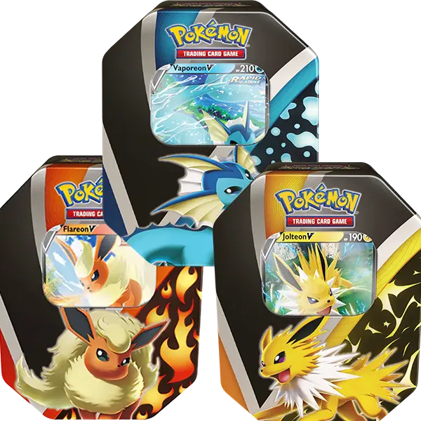 Eevee Evolutions Tin (Set of 3) - Level Play