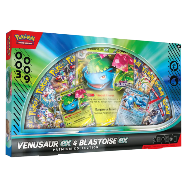 Pokemon: Venusaur Ex & Blastoise EX Premium Collection - Level Play