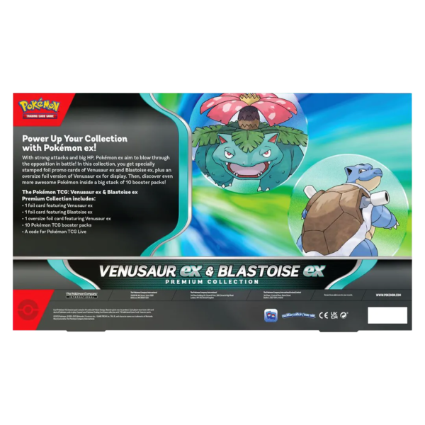 Pokemon: Venusaur Ex & Blastoise EX Premium Collection - Level Play