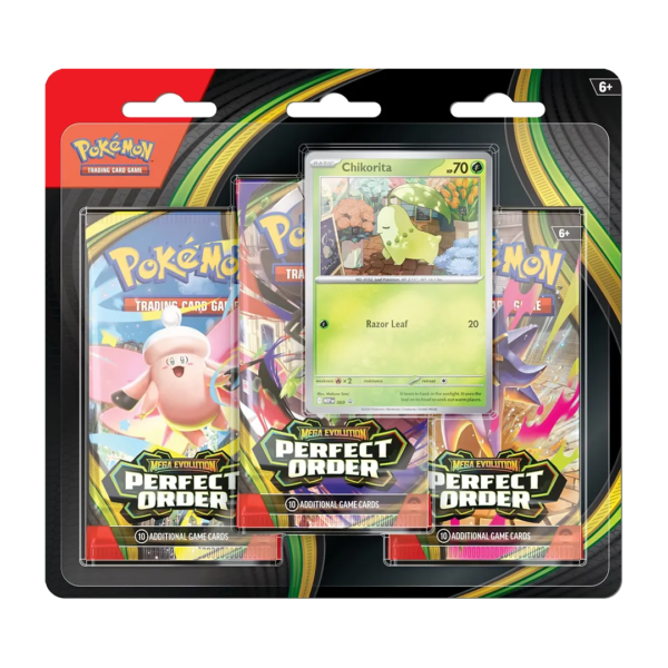 Mega Evolution: Perfect Order - 3-Pack Blister - Level Play