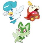 Paldea Pin Collection - Sprigatito, Fuecoco, Quaxly (Set of 3) - Level Play