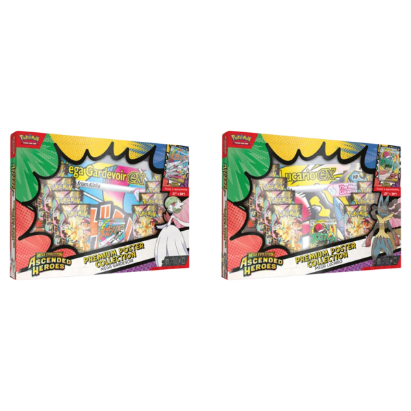 Pokémon - Mega Evolution: Ascended Heroes - Premium Poster Collection Mega Lucario & Mega Gardevoir [Set Of 2] - Level Play