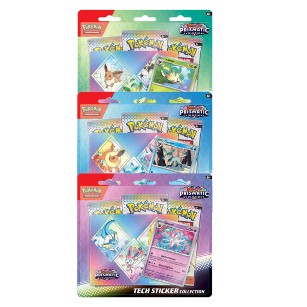 Scarlet & Violet: Prismatic Evolutions - Tech Sticker Collection [Set of 3] - Level Play