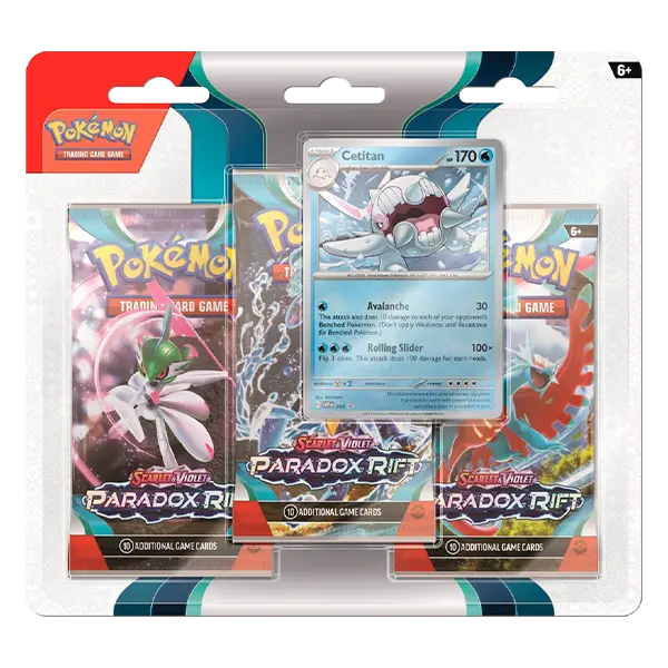 Scarlet & Violet: Paradox Rift - 3 Pack Blister [Cetitan] - Level Play