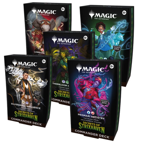 [PREORDER] Magic: The Gathering - Secrets of Strixhaven Commander Decks [Set of 5] - Level Play