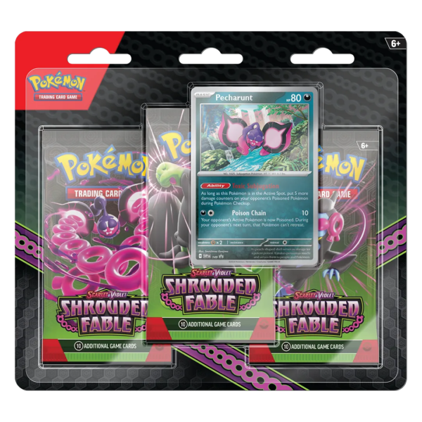 Scarlet & Violet: Shrouded Fable - 3 Pack Blister [Pecharunt] - Level Play