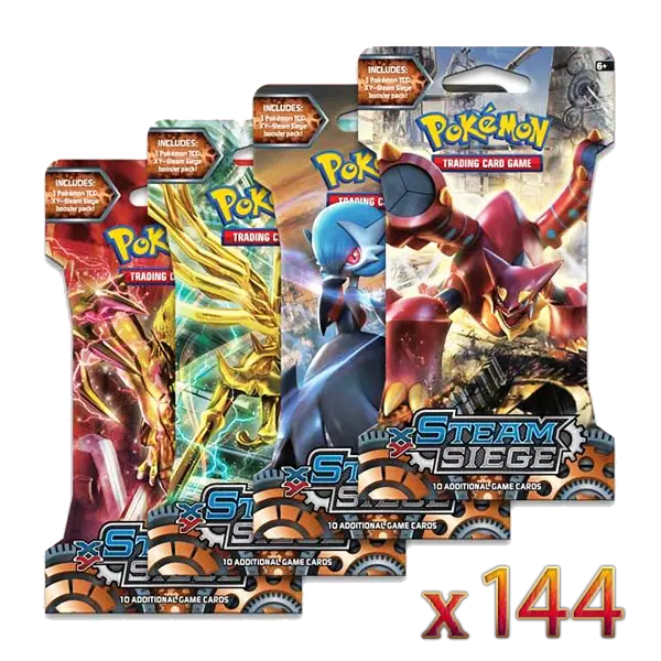 Steam Siege - Sleeved Booster Case (144 Boosters) - Level Play