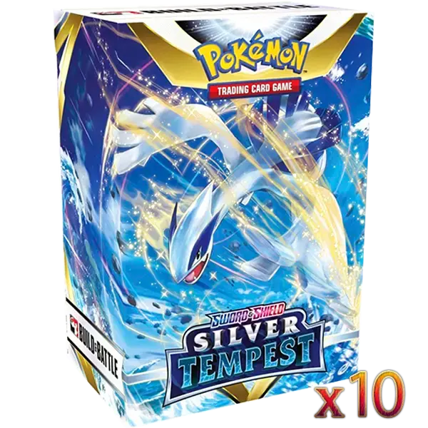 Sword & Shield: Silver Tempest - Build & Build Battle Box Display (10 Boxes) - Level Play