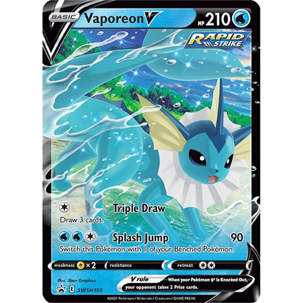 Eevee Evolutions Tin (Vaporeon V) - Level Play