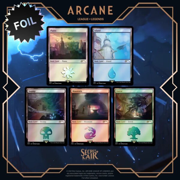 Secret Lair Drop - Arcane: Lands [Foil Edition] - Level Play