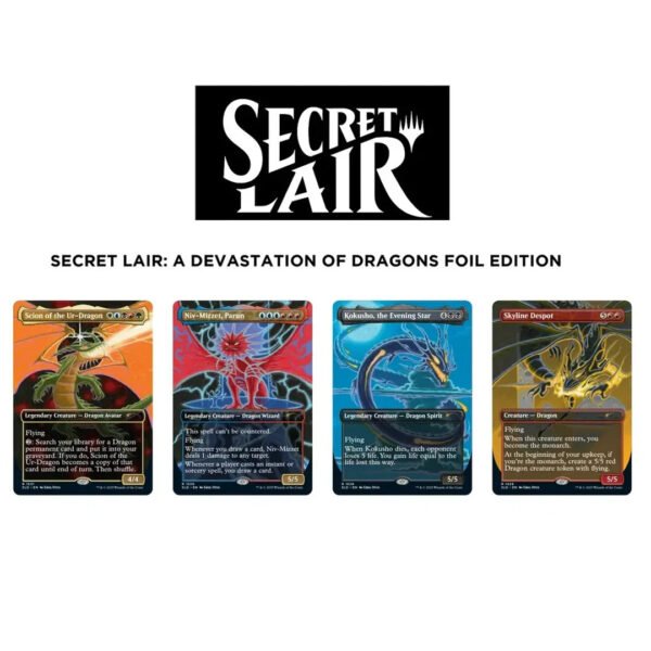 Secret Lair Drop - A Devastation Of Dragons [Rainbow Foil Edition] - Level Play